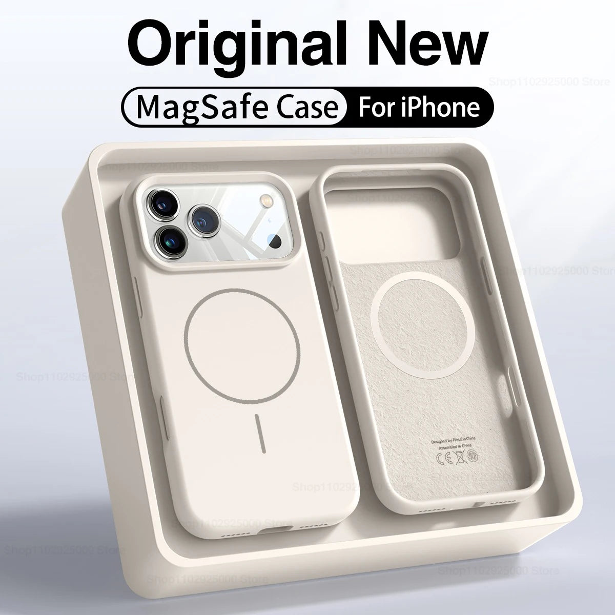 Magnetic Original Liquid Silicone Case For iPhone 12 13 14 15 16 17 Pro Max For Magsafe Cases For iPhone 17 Air Phone Back Cover