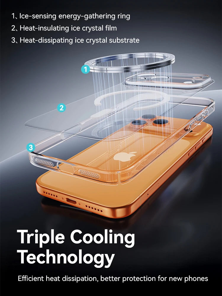 Joyroom Magnetic Case For iPhone 18 Pro Max Case Anti Yellow Transparent Cover For iPhone 18 17 16 15 Pro Wireless Charger Cover