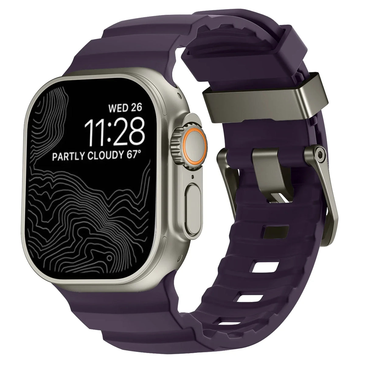Trail Silicone Band for Apple Watch Ultra 4 3 2 49mm Strap 46mm 45mm 44mm Sport Bracelet iWatch Series 12 11 10 Ultra 9 8 7 SE3
