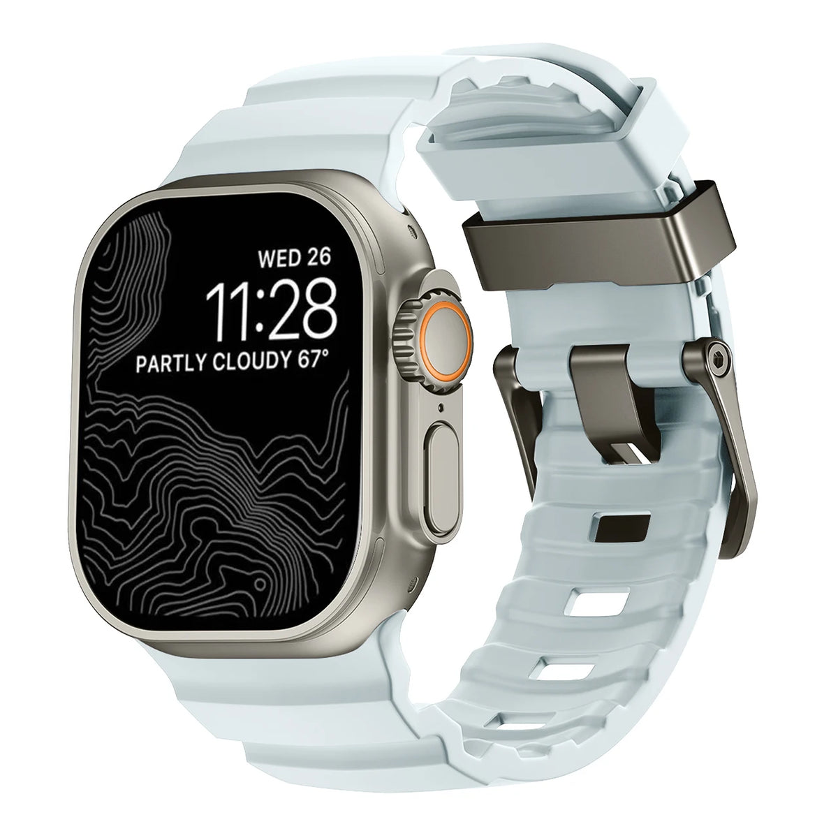 Trail Silicone Band for Apple Watch Ultra 4 3 2 49mm Strap 46mm 45mm 44mm Sport Bracelet iWatch Series 12 11 10 Ultra 9 8 7 SE3