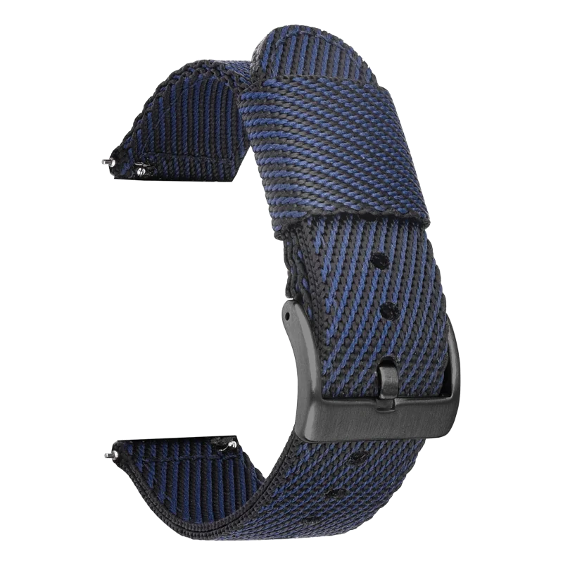 18mm 20mm 22mm 24mm Nylon Weave Strap Men Women Sport Quick Release Bracelet for Seiko Omega for Huawei Samsung Smart Watch Band