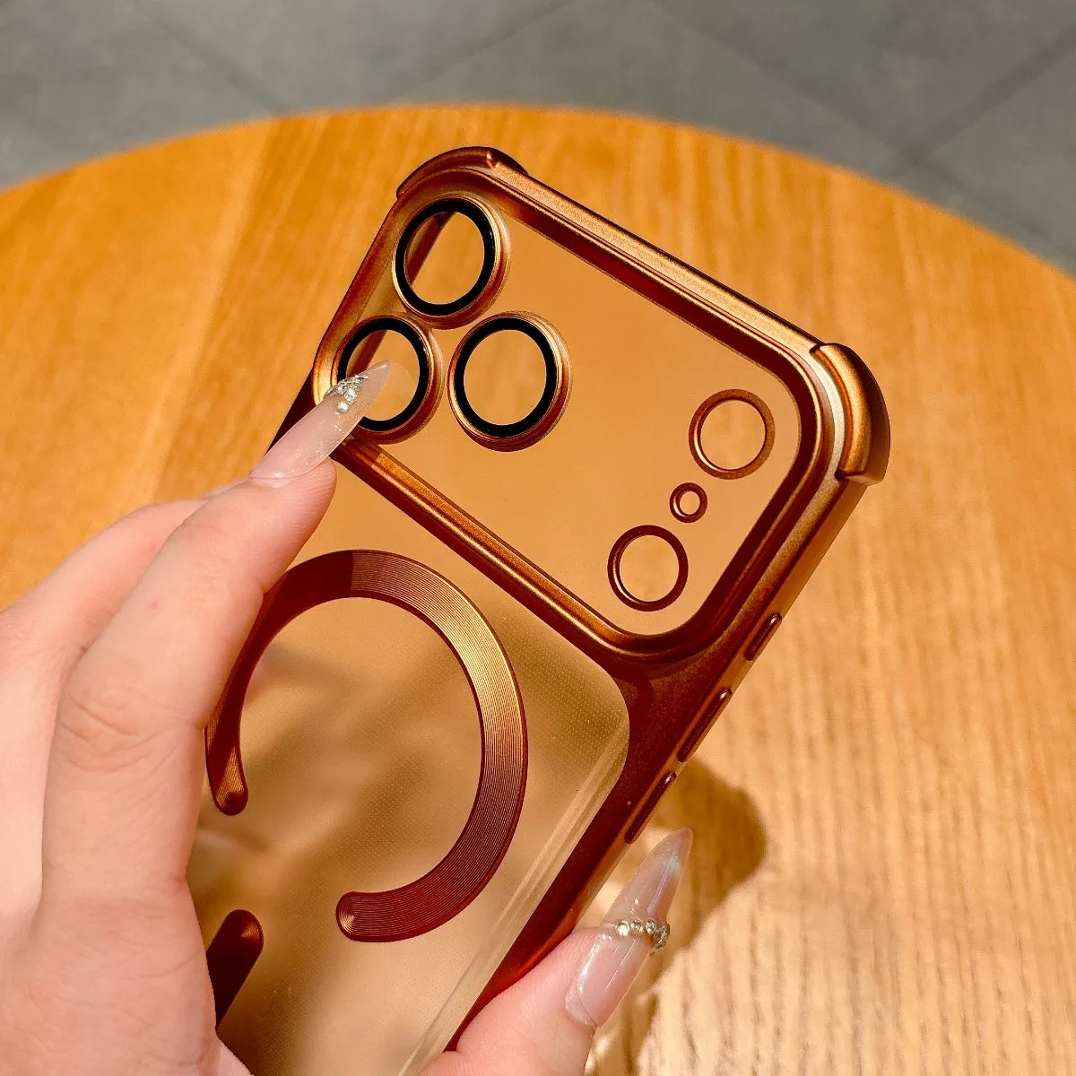Luxury Magnetic Phone Case for IPhone 13 14 15 16 17 Pro Max Air 17Pro for Magsafe Wireless Charge Shockproof Protector Cover