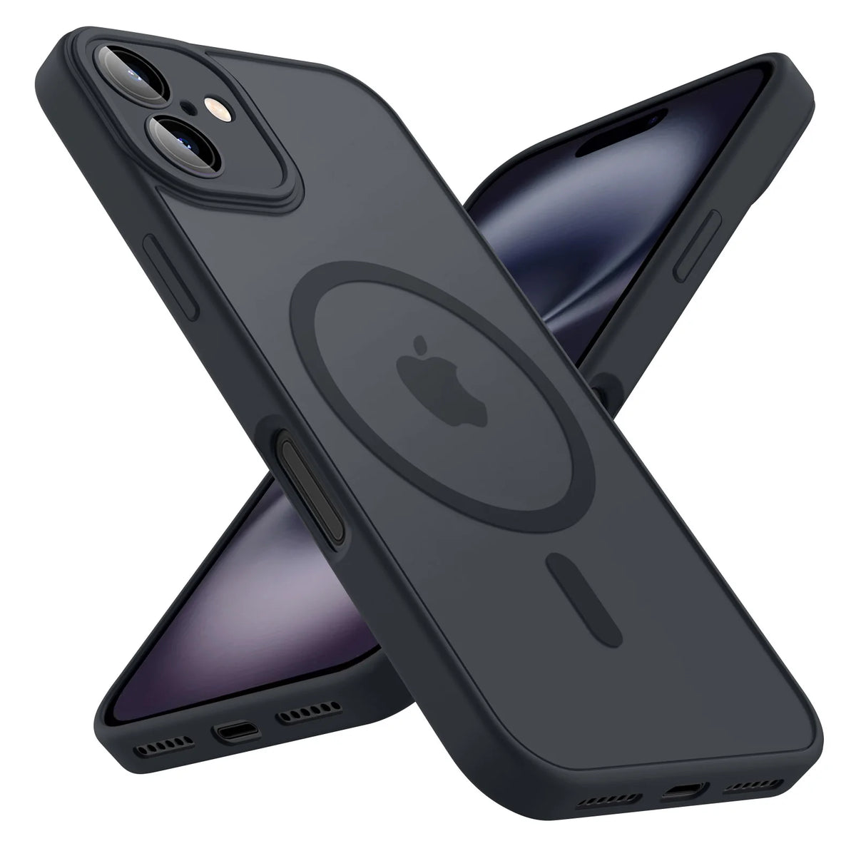Luxury Frosted Phone Case For iPhone 18 17 17e 16e 16 15 14 13 12 11 Pro Max Plus For Magsafe Matte Transparent Magnetic Cover