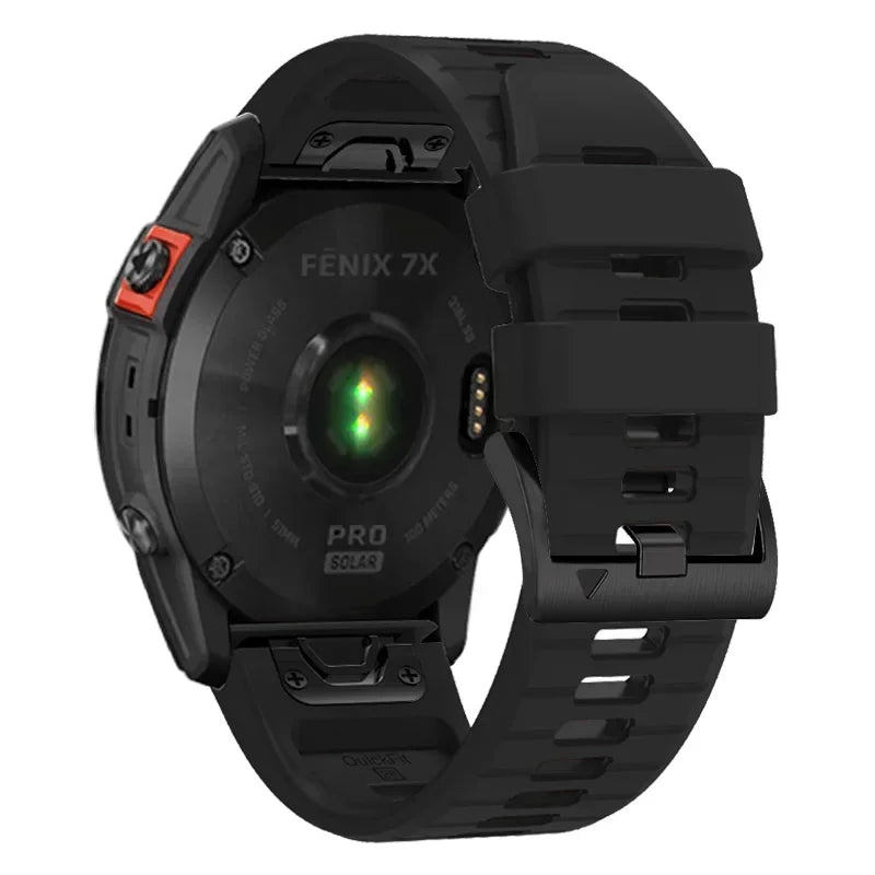 QuickFit 26mm 22mm Sports Silicone Watch Band For Garmin Fenix 8 E 47mm 51mm 7X 7 Pro 6 6X/Epix Gen 2/Enduro 3 Strap Bracelet
