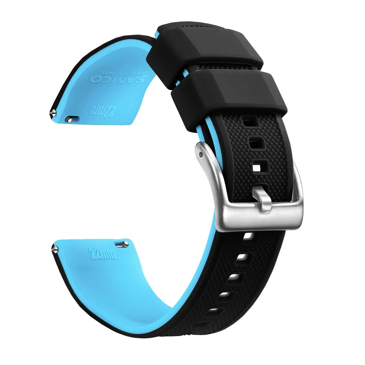 Quick Release Rubber Watch Strap Silicone Watch Band 18mm 20mm 22mm Huawei ,Samsung Galaxy, Garmin, Watch Replacement Watchband