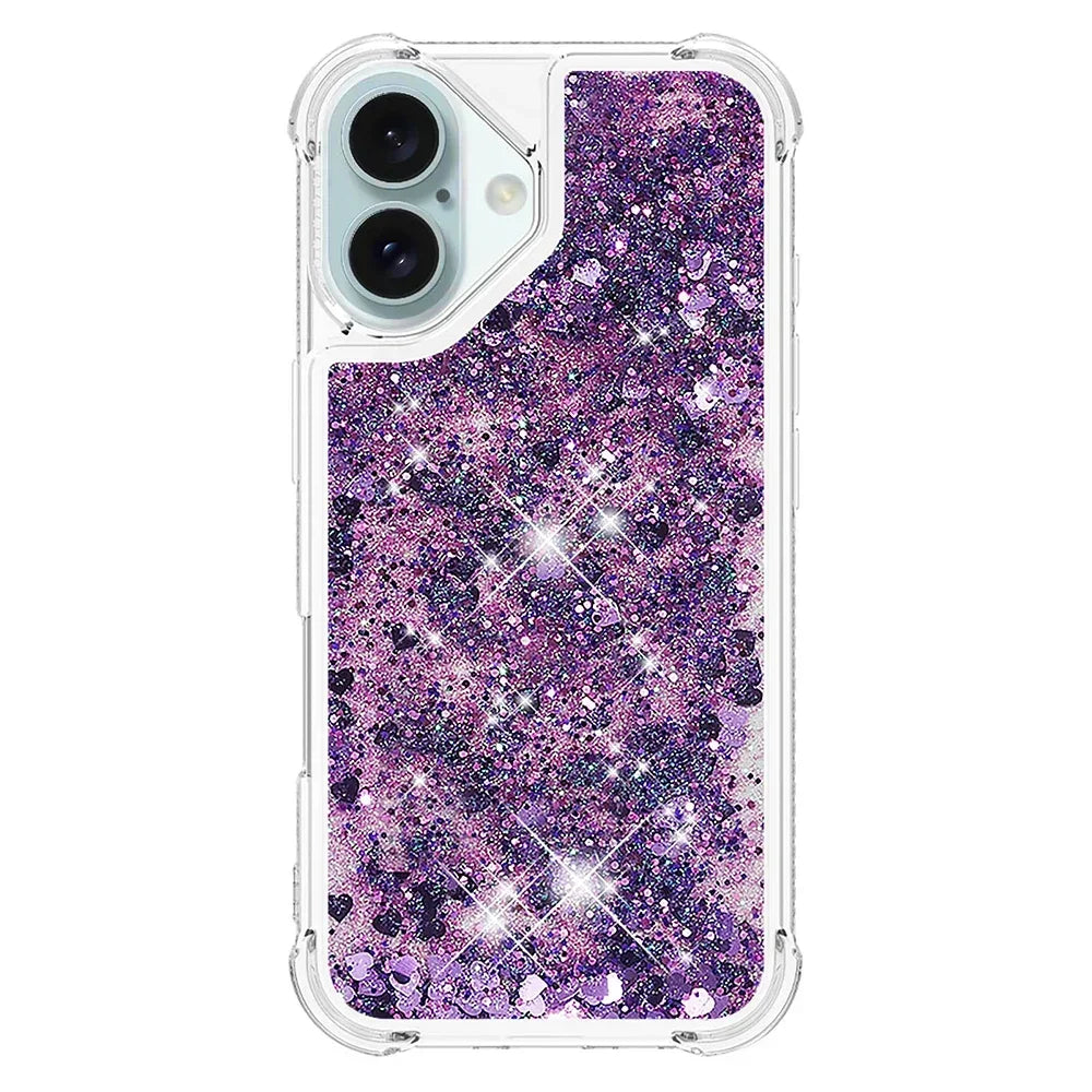 Bling Moving Liquid Floating Sparkle Colorful Glitter TPU Protective Case For Google Pixel 9 Pro XL 8 9A 8A 7A Waterfall Cover