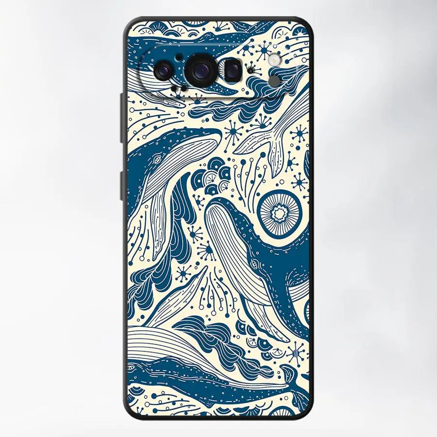 Case for Google Pixel 10A 7a 6a 9a 6 7 8 Pro 8a 10 9 Pro XL Funda Phone Cover Ocean Shark