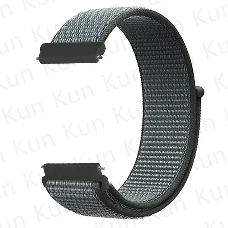 20mm 22mm Band For Samsung Galaxy Watch 6/5/4/5pro/4/6 Classic/active 2 Nylon loop sport bracelet huawei watch GT 4-2-2e-3 Strap