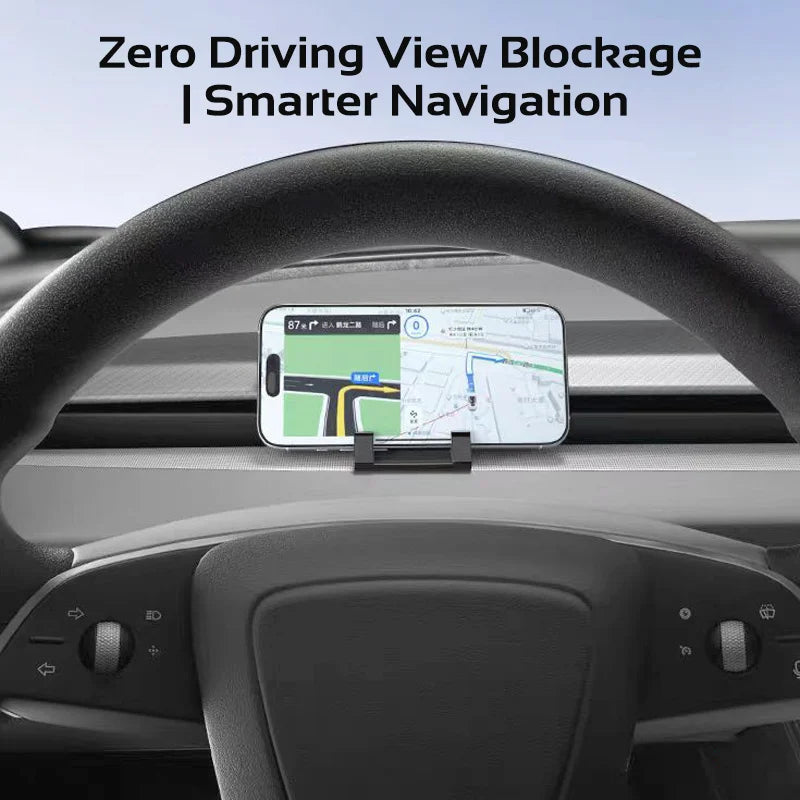 For Tesla Model 3 Y YL 2021-2026 Highland Juniper Soft Silicone Rubber Phone Holder Dashboard Cellphone Mount Car Accessories