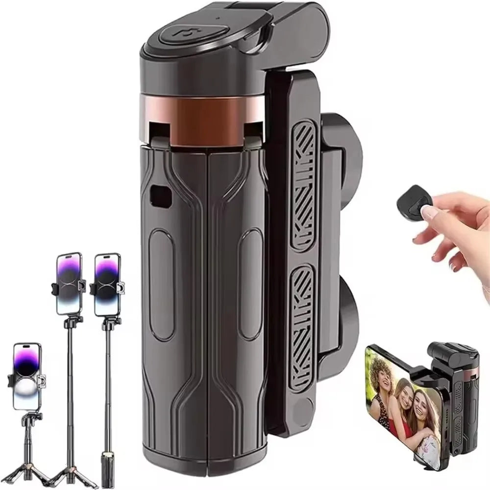 MEUYAG 2026 New Tripod, Phone Stand with Bluetooth Shutter, Wireless Selfie Stick Brackets with Phone Holder for Smartphone Came