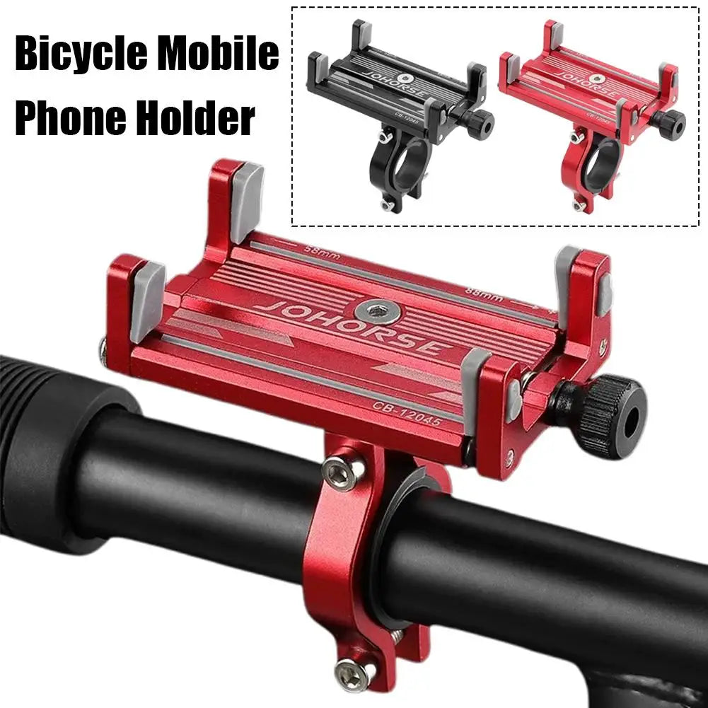 Bicycle Phone Holder Reliable MTB Phone Mount Stand Bicycle Holder Aluminum Adjustable Bike Phone Holder Nonslip Holder