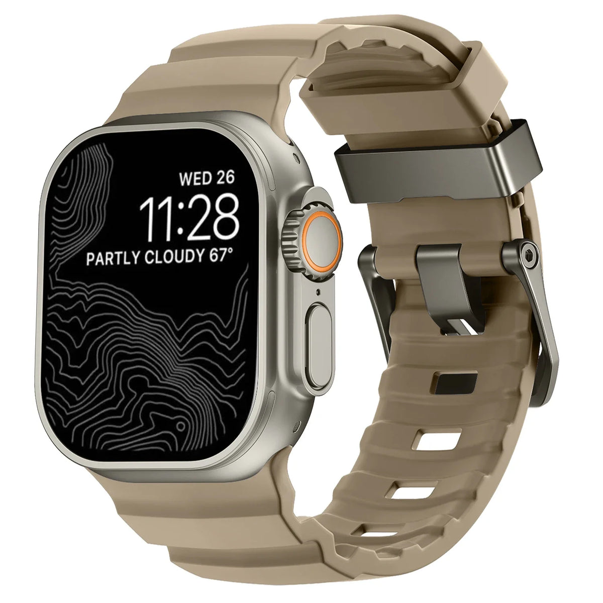 Trail Silicone Band for Apple Watch Ultra 4 3 2 49mm Strap 46mm 45mm 44mm Sport Bracelet iWatch Series 12 11 10 Ultra 9 8 7 SE3