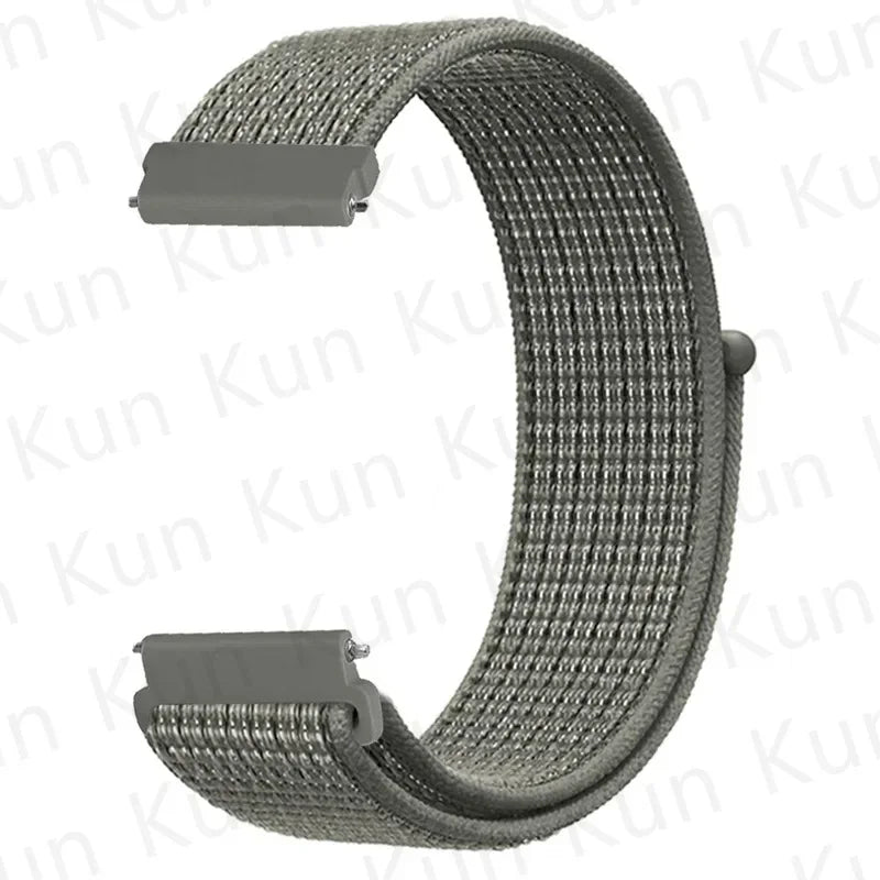 20mm 22mm Band For Samsung Galaxy Watch 6/5/4/5pro/4/6 Classic/active 2 Nylon loop sport bracelet huawei watch GT 4-2-2e-3 Strap