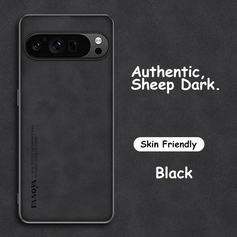 PU Leather Case for Google Pixel 10 9A XL 9 8 7 Pro 8A 7A 6A 6 Cover Soft Matte Shockproof Authentic Anti-fingerprint Shell