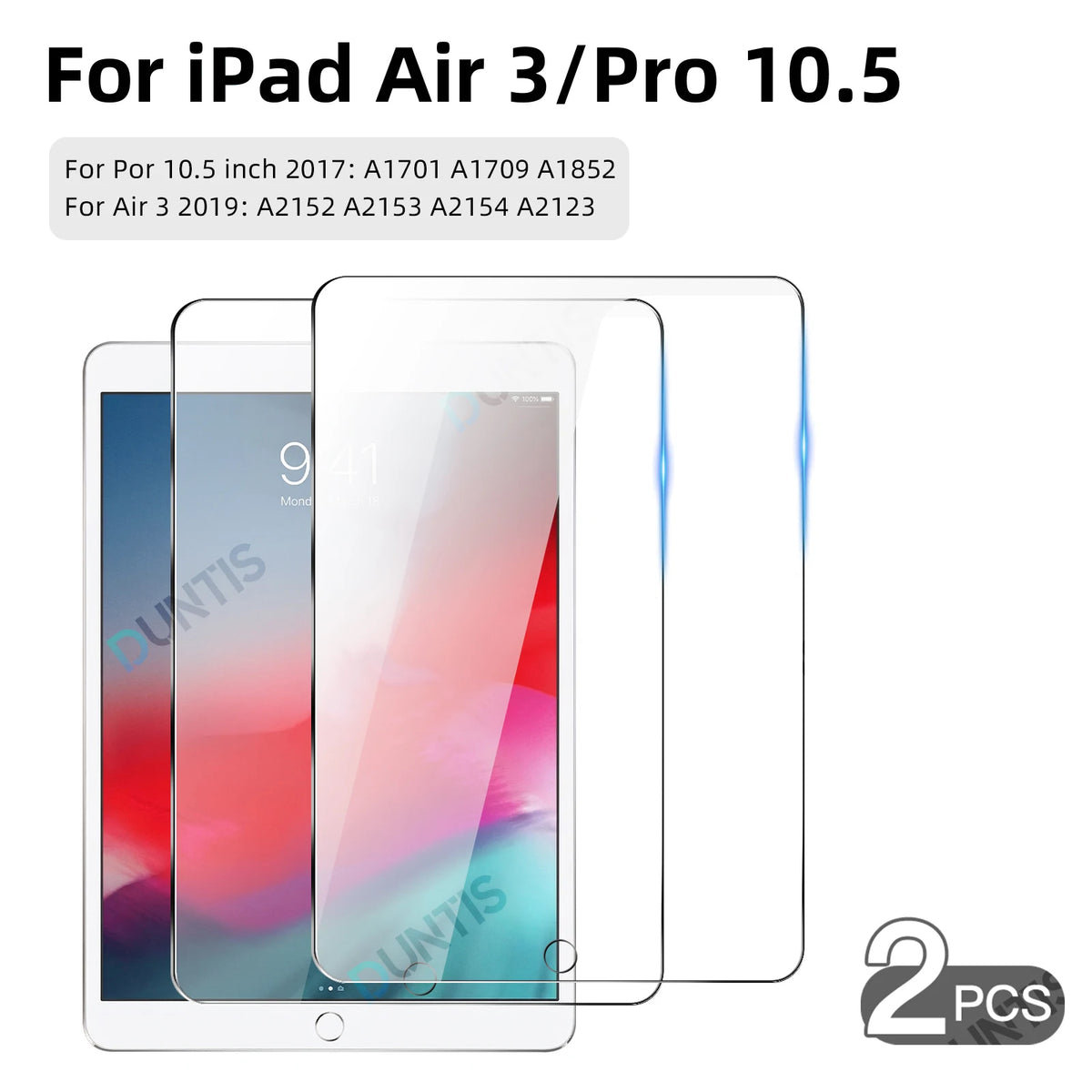 2Pcs Tempered Glass Screen Protector For iPad Pro Air 13 11 12.9 2025 M5 M4 M3 M2 Air 5 4 10th 9th Generation Mini 6 7 HD Film