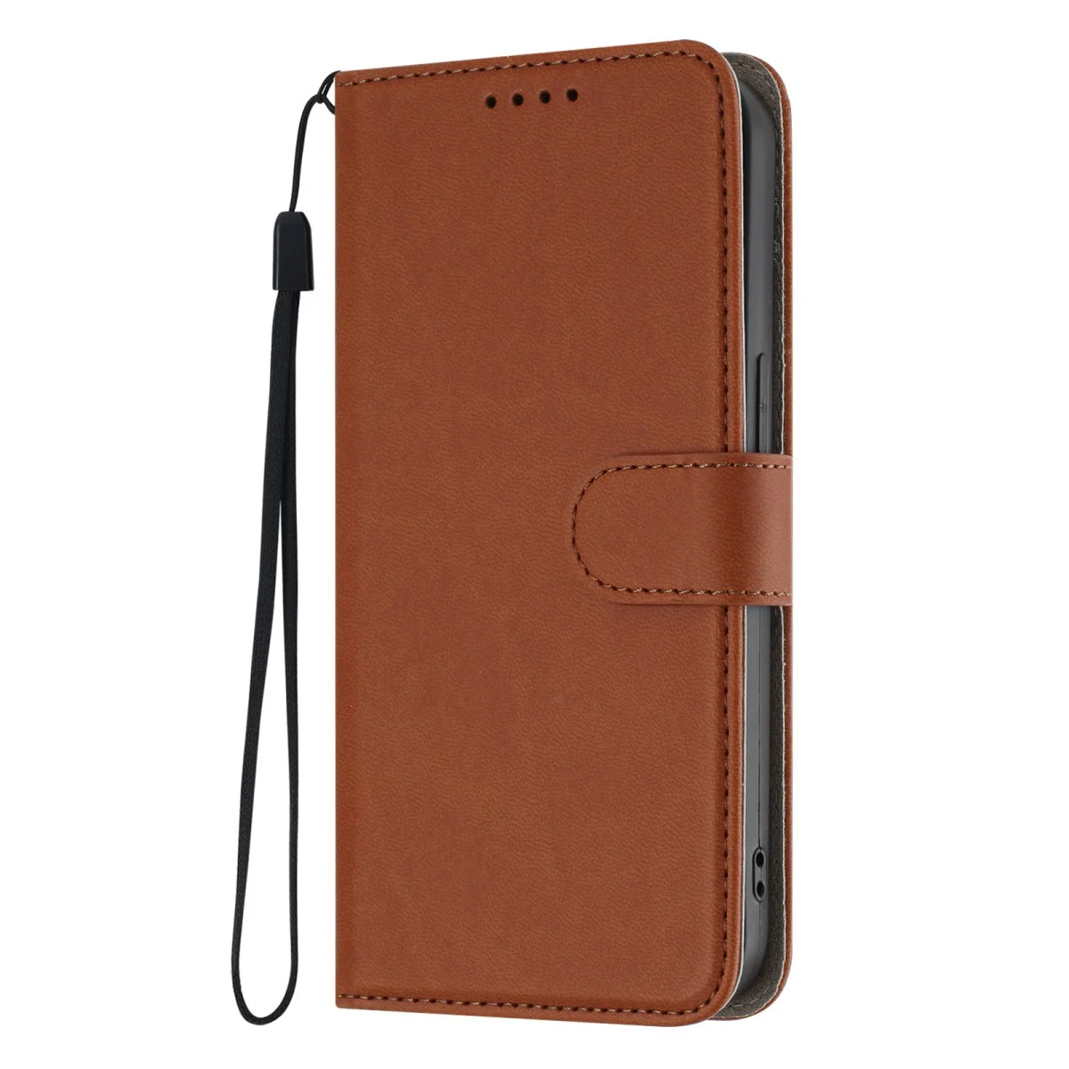 For iPhone 17 Pro Max Solid Color Luxury Leather Flip Case on For iPhone 17 16 15 14 13 12 Pro Max Plus 17 Air 16E Wallet Cover