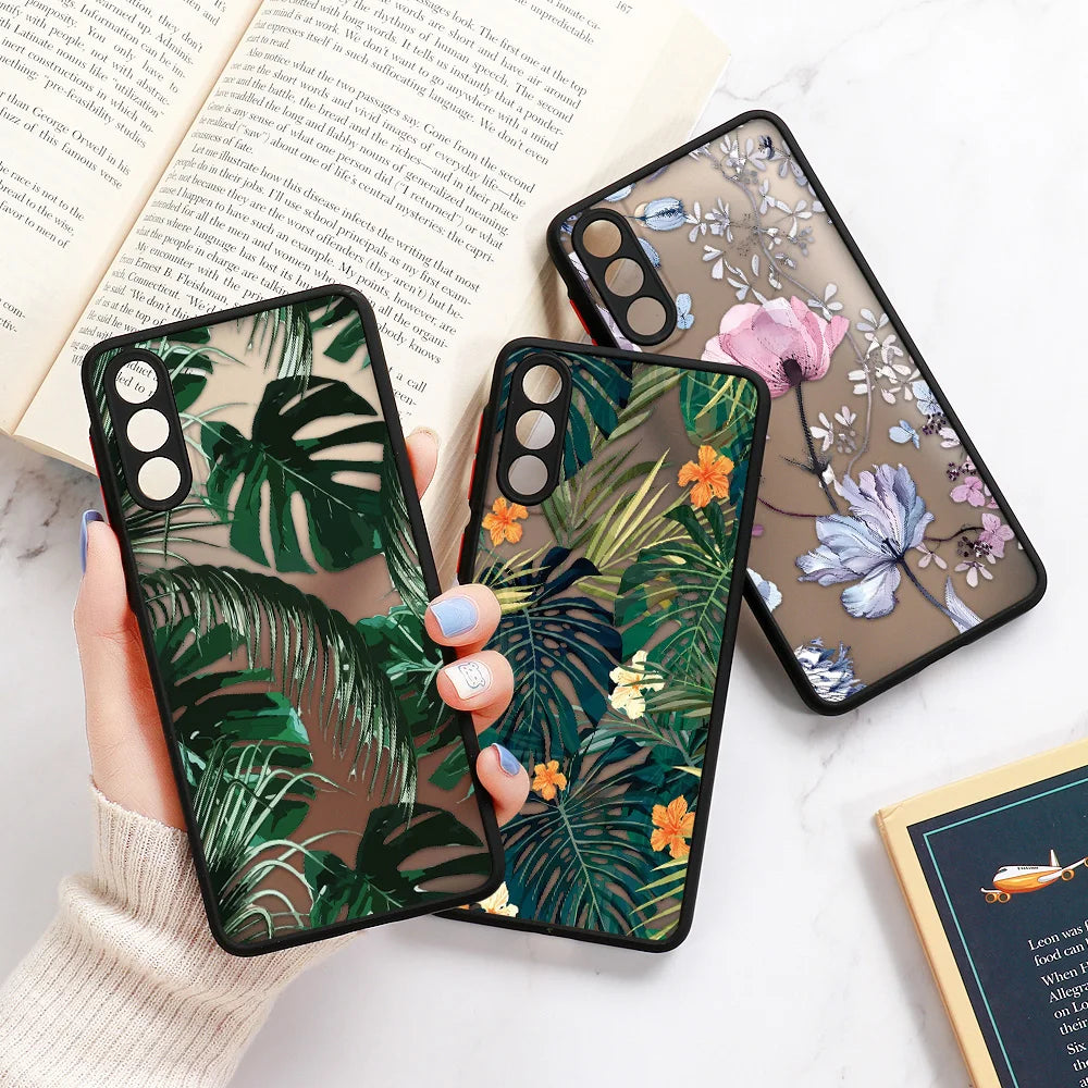 Palm Tree Leaves Phone Case For Samsung Galaxy S24 Ultra Cases Samsung S26 Ultra S23 FE S25 S22 Ultra S21 S20 FE S23 Plus Cover