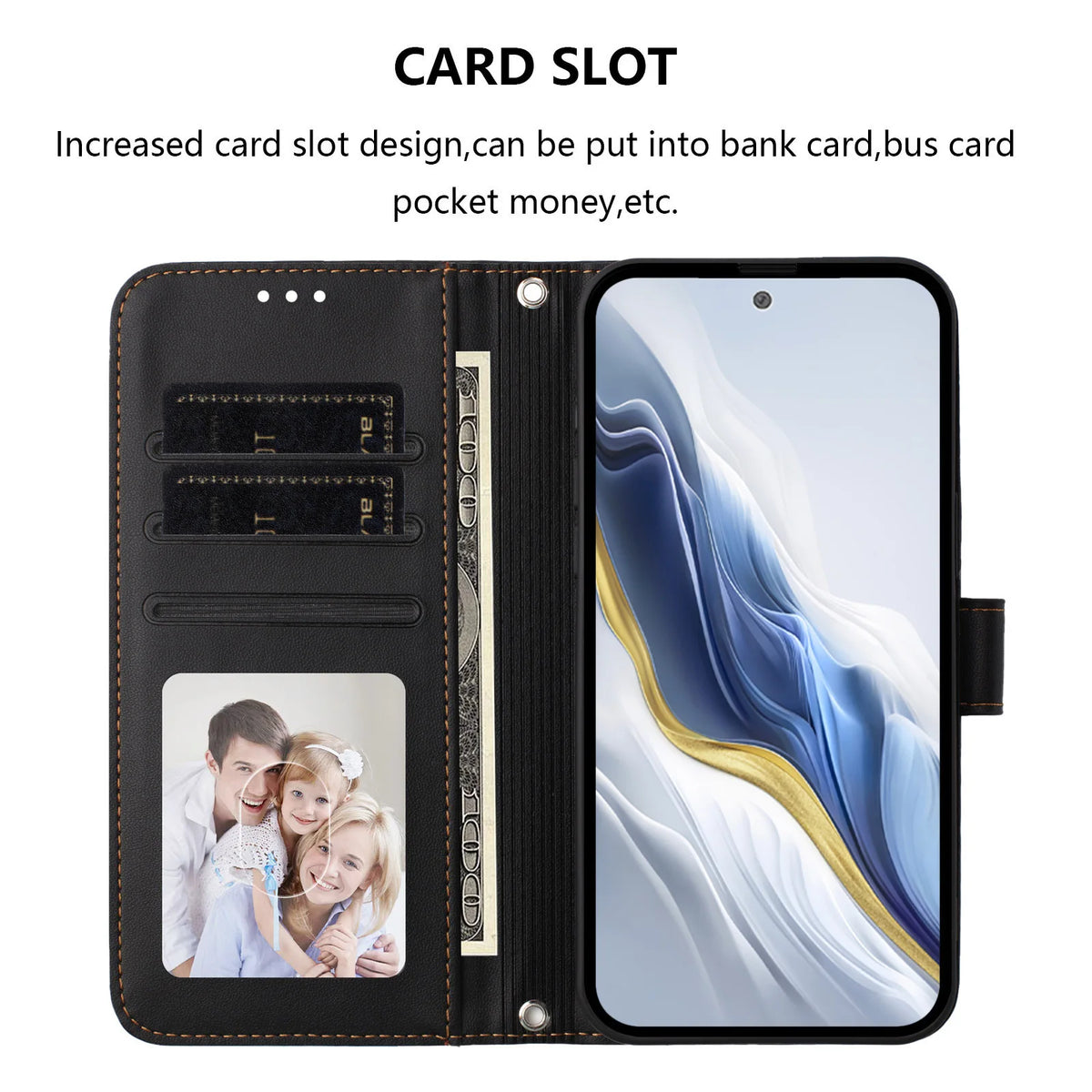 Solid Color Flip Wallet Leather Case For iPhone 17 13 14 15 16 12 Pro Max Air 16E 16 15 14 Plus 12 13 Mini Lanyard Back Cover