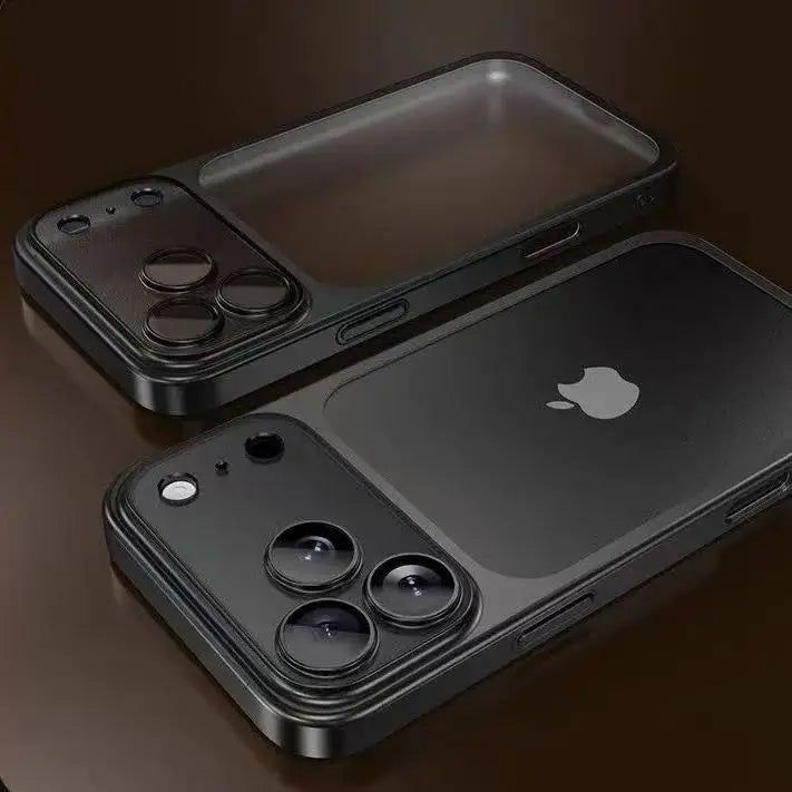 Luxury Plating Color PC Transparent Phone Case For iPhone 18 17 16 15 14 13 18 Pro Max Air Lens Protection Matte Back Hard Cover
