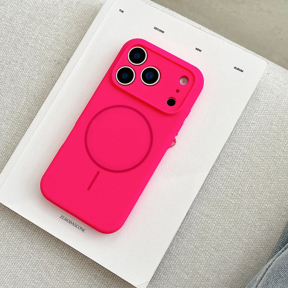 Luxury Liquid Silicone Original Case For iPhone 17 Pro Max Air 16 15 14 13 12 Plus Magsafe Shockproof Matte Soft Bumper Cover