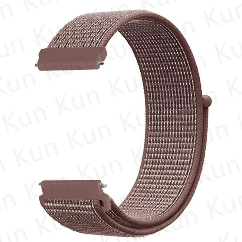 20mm 22mm Band For Samsung Galaxy Watch 6/5/4/5pro/4/6 Classic/active 2 Nylon loop sport bracelet huawei watch GT 4-2-2e-3 Strap