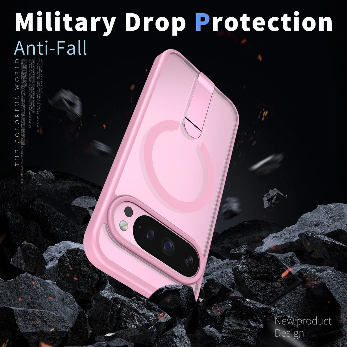 Luxury High Transparent Case For Google Pixel 11 10 9 Pro XL 5G 9A 10A Magnetic Wireless Charging With Holder Shockproof Cover