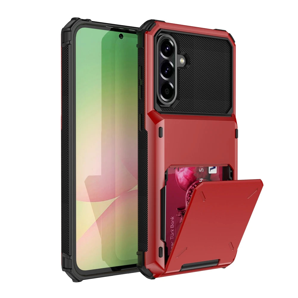 Wallet Card Phone Case For Samsung S26 S25 S24 S23 S22 S21 S20 S10 FE Plus EDGE Ultra 5G Card Slot Flip Hidden Pocket Hard Cover