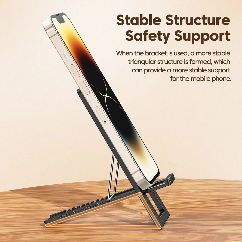 Toocki Phone Stand Holder Portable Folding Universal Light Thin Stand For iPhone 14 13 Samsung S22 Xiaomi Desktop Phone Holder