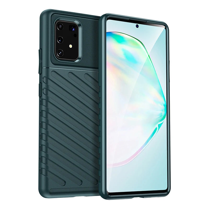 Luxury Shockproof Silicone Phone Case for Samsung Galaxy A81 M60S Note 10 Lite A91 M80S S10 Lite - Soft TPU Protective Cover