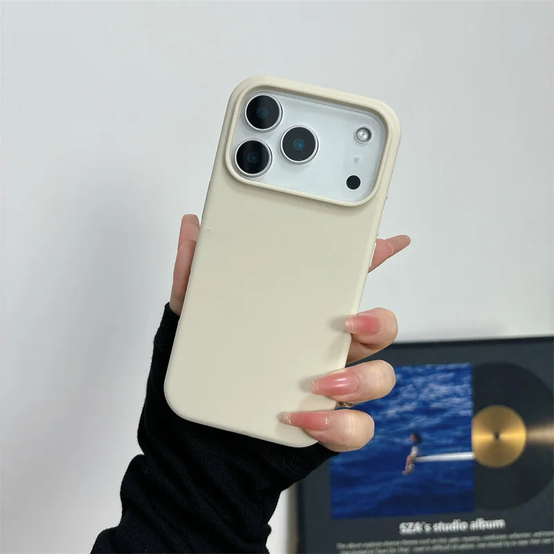 Magnetic Liquid Silicone Case for iPhone 18 17 Pro 17 Pro Max 16 15 14 For Magsafe Big Camera Hole Cover Shockproof Protective