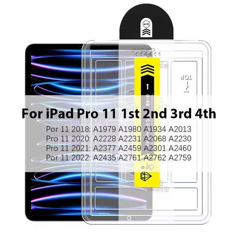 Tempered Glass Screen Protectors For iPad 10th Generation A16 2025 M3 Pro 13 11 M4 12.9 Air 5 4 3 2 Mini 6 7th 9th 8th 10.2 10.5