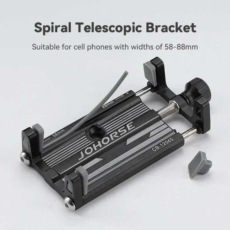 New Bicycle Phone Holder Reliable MTB Phone Mount Stand Bicycle Holder Aluminum Adjustable Bike Phone Holder Nonslip Holder