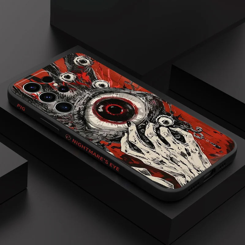 Devil Eye Phone Case For Samsung Galaxy S25 S24 S23 S22 S21 S20 S10 S10E Ultra Plus FE Note 20 Ultra Plus Cover