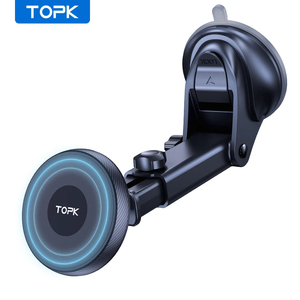 TOPK Universal Car Phone Holder Magnetic for Magsafe 360° Rotation Car Mount for Air Vent & Dashboard Windshield for All Phones