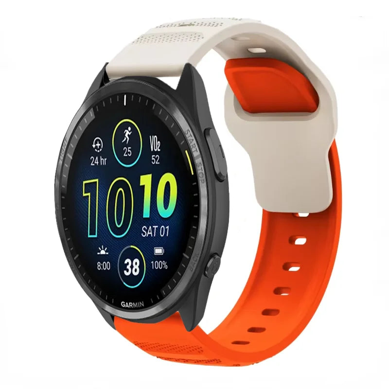 20mm 22mm Silicone Strap for Garmin Forerunner 965 955 265 255 165 55 Fashion Replacement Wristband for Garmin Venu 3/2 Active 5