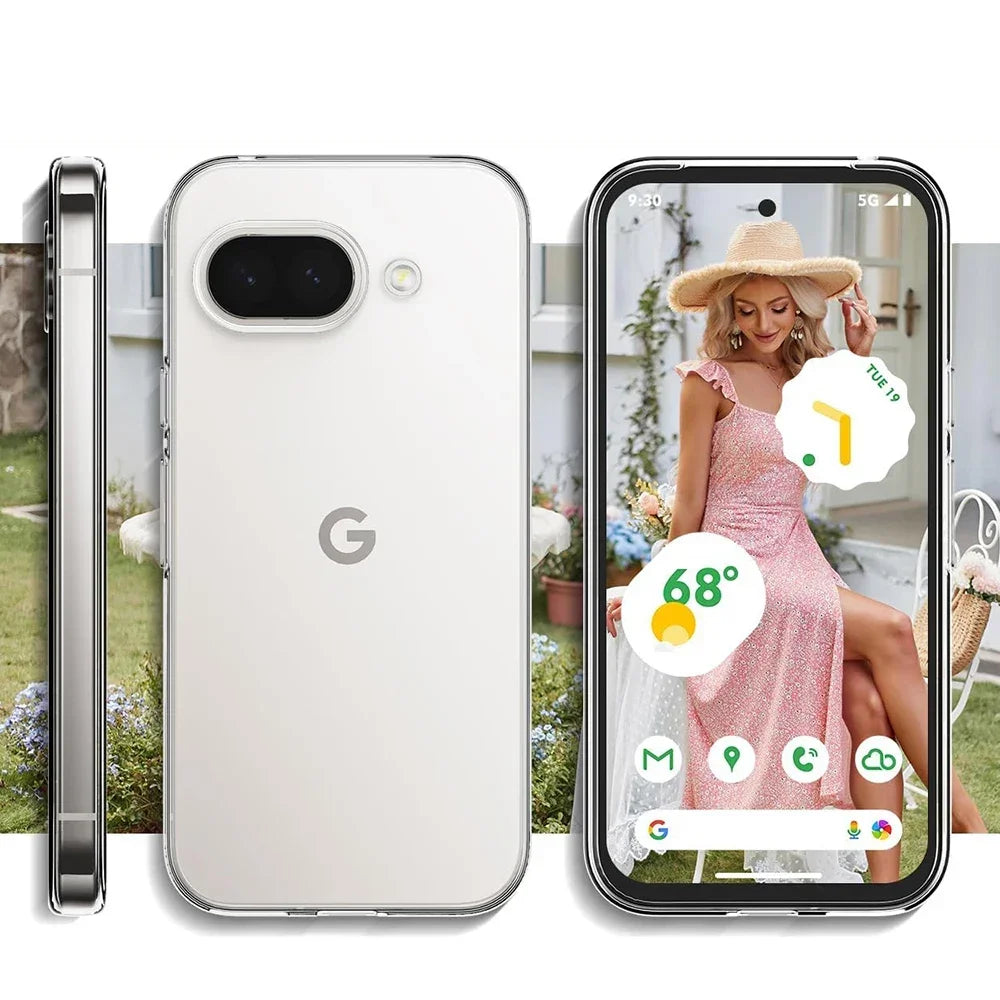 For Google Pixel 9A Silicone Phone Soft Case For Pixel 10 Pro XL 10A 9 8 7 6 8A 7A 6A Thin Clear Back Cover Shockproof Shell