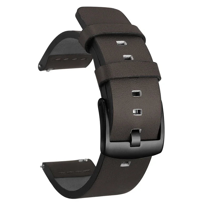 20mm 22mm Watch band Quick release Leather Strap for Samsung Galaxy Watch 3 Active2 40 44mm huawei watch gt 2 WatchBand 24 18mm