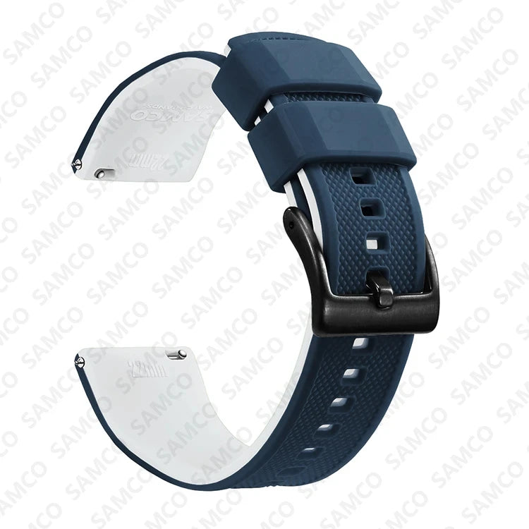 Quick Release Rubber Watch Strap Silicone Watch Band 18mm 20mm 22mm Huawei ,Samsung Galaxy, Garmin, Watch Replacement Watchband