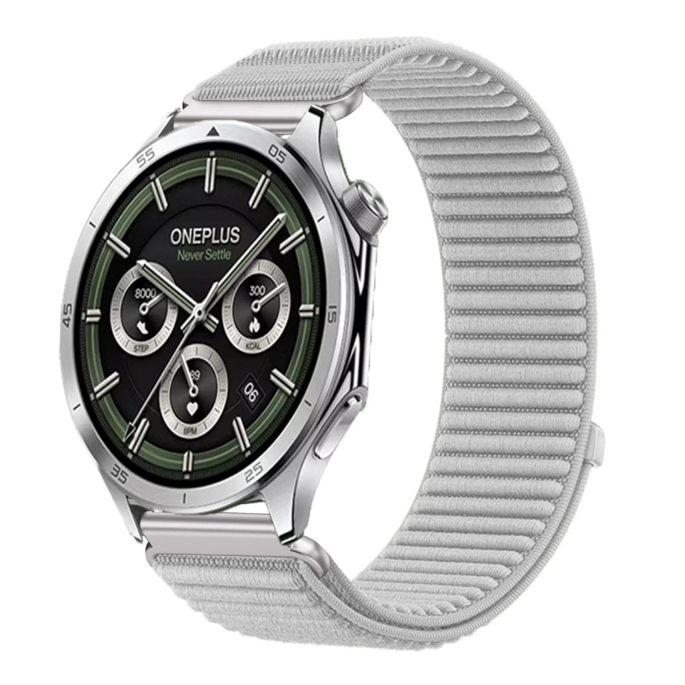 18mm 22mm Wave Nylon Strap for Oneplus Watch 3 43mm 46mm/4 3 Lite/2/2R Sport Wristband for OPPO Watch S/X2/3/Huawei GT6 5 4 Band