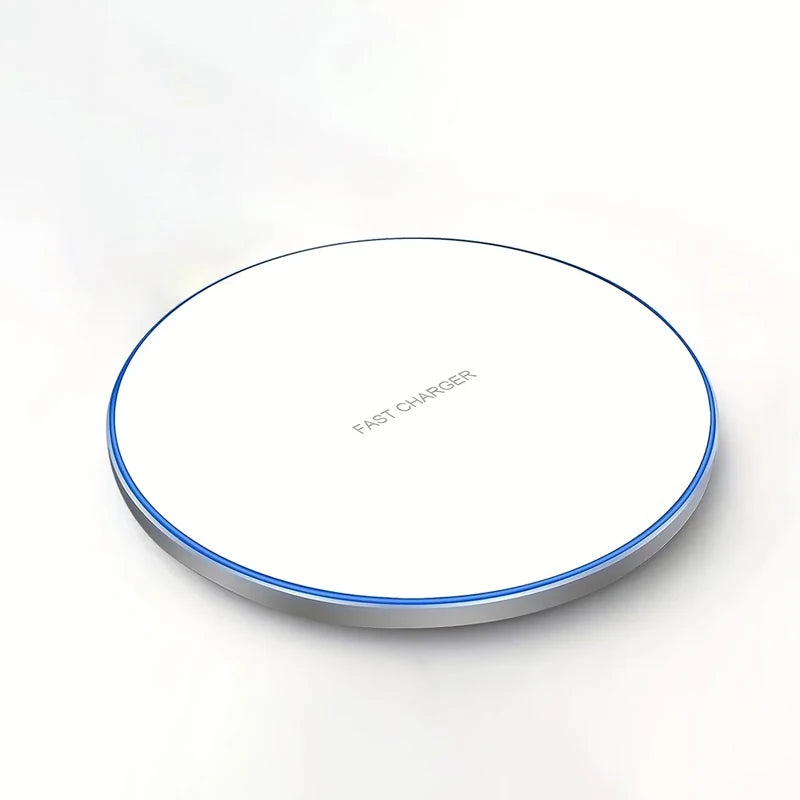 15W Desktop LED Wireless Charger Pad Phone Holder For iPhone 17 16 15 14 13 Pro Max Samsung Xiaomi Induction Fast Charging Stand