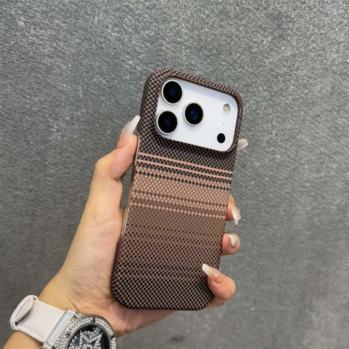 Frameless Carbon Fiber Kevlar For Magsafe Magnetic Phone Case For iPhone 17 Air 16 15 14 13 12 Plus 17 Pro Max PC Texture Cover