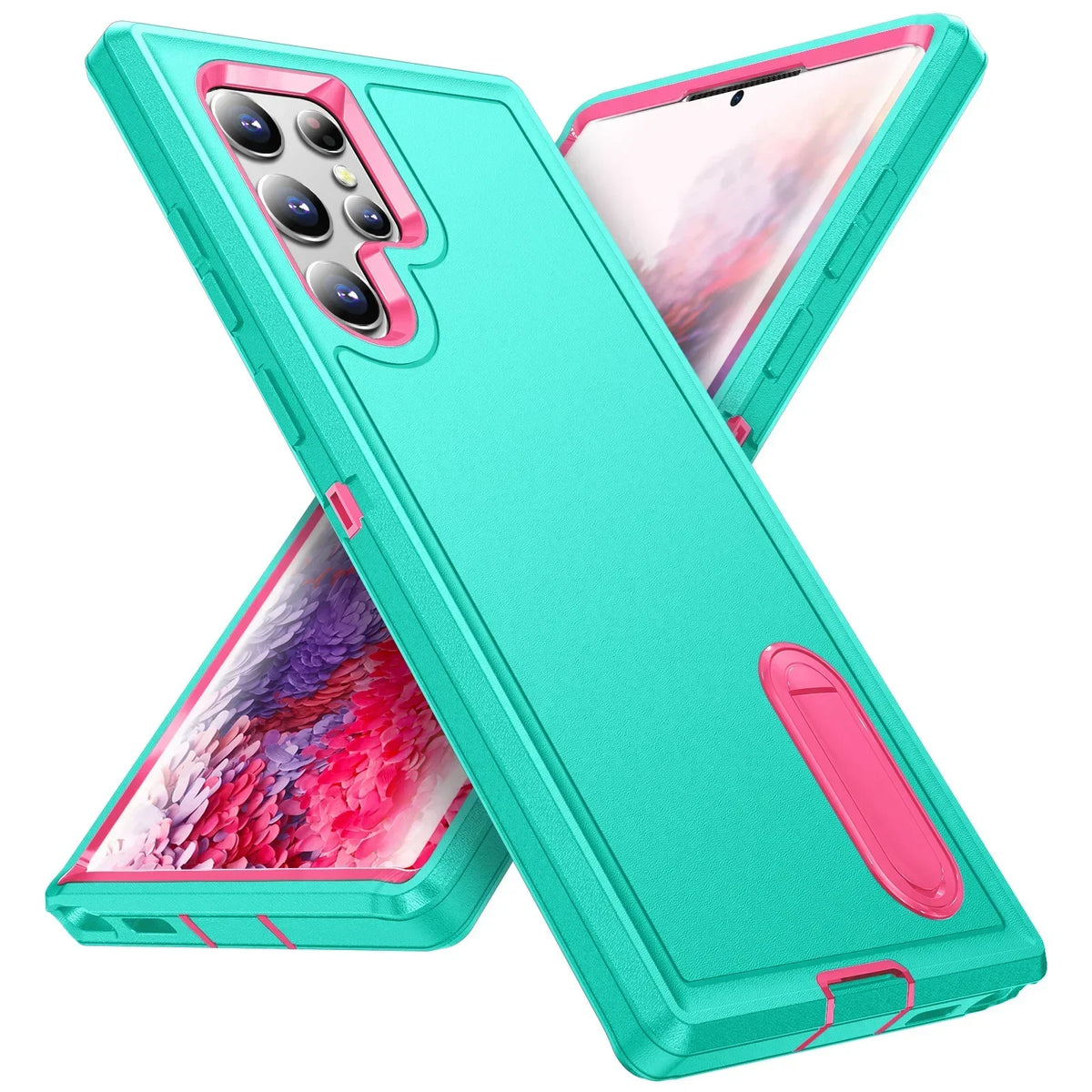 Case For Samsung Galaxy S26 Ultra S25 Edge S24 S23 S22 Heavy Anti-Scratch Rugged Protective Kickstand Full Body Shockproof Cover