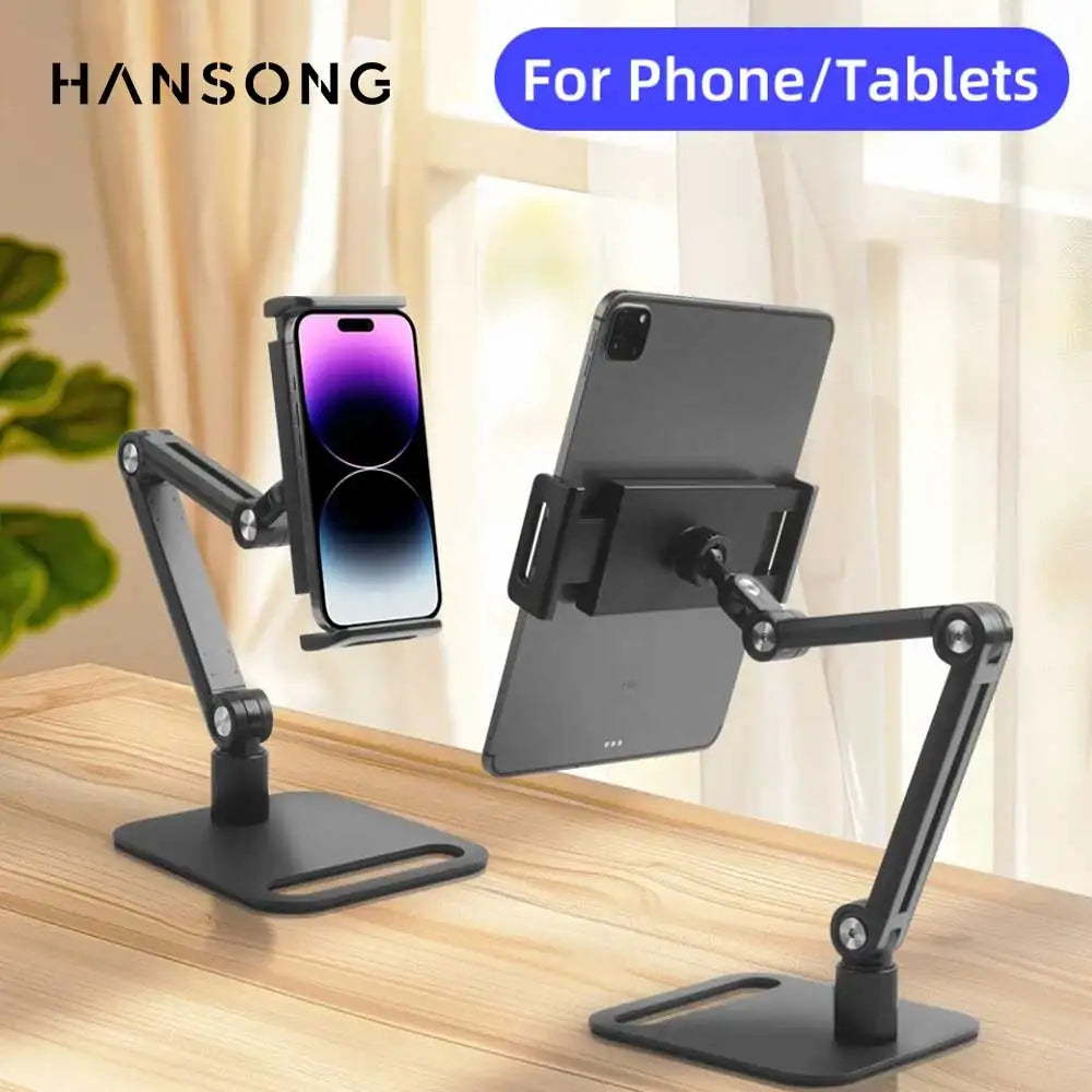 Rotate Folding Stand for iPad Samsung Xiaomi HUAWEI Tablet/Phone Adjustable Stand Holder with Mechanical Self-lockin