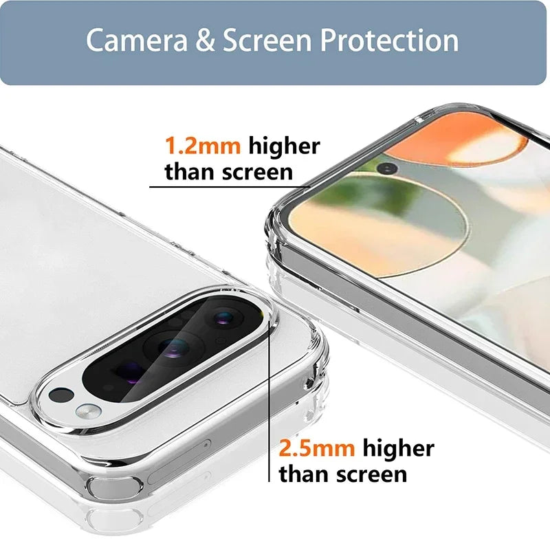 Clear Magnetic Phone Case For Magsafe Google Pixel 10 Pro XL 7 8 9 Pro 11 Pro XL 10A 9A 8A MacSafe Transparent Ultra Slim Cover