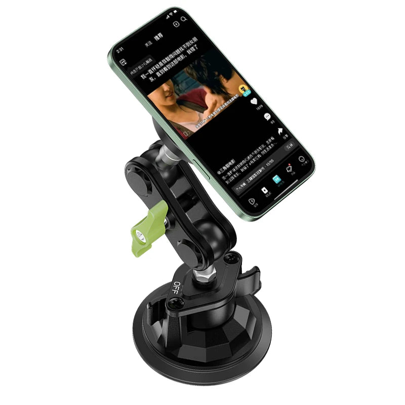 Car Phone Holder Phone Holder Magnetic Mount Strong Sticky Adhesive Suction Cup Dashboard 360 Rotating Anti-Shake