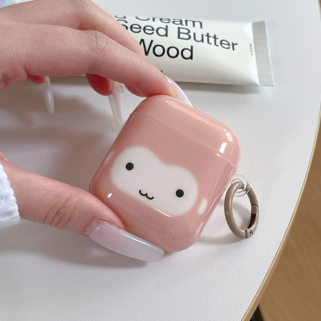 Fun Cute Monkey Panda Glasses With Hook Shockproof Protective Earphone Cover Case for AirPods 1 or 2 3 4 5 Pro 2 Pro 3