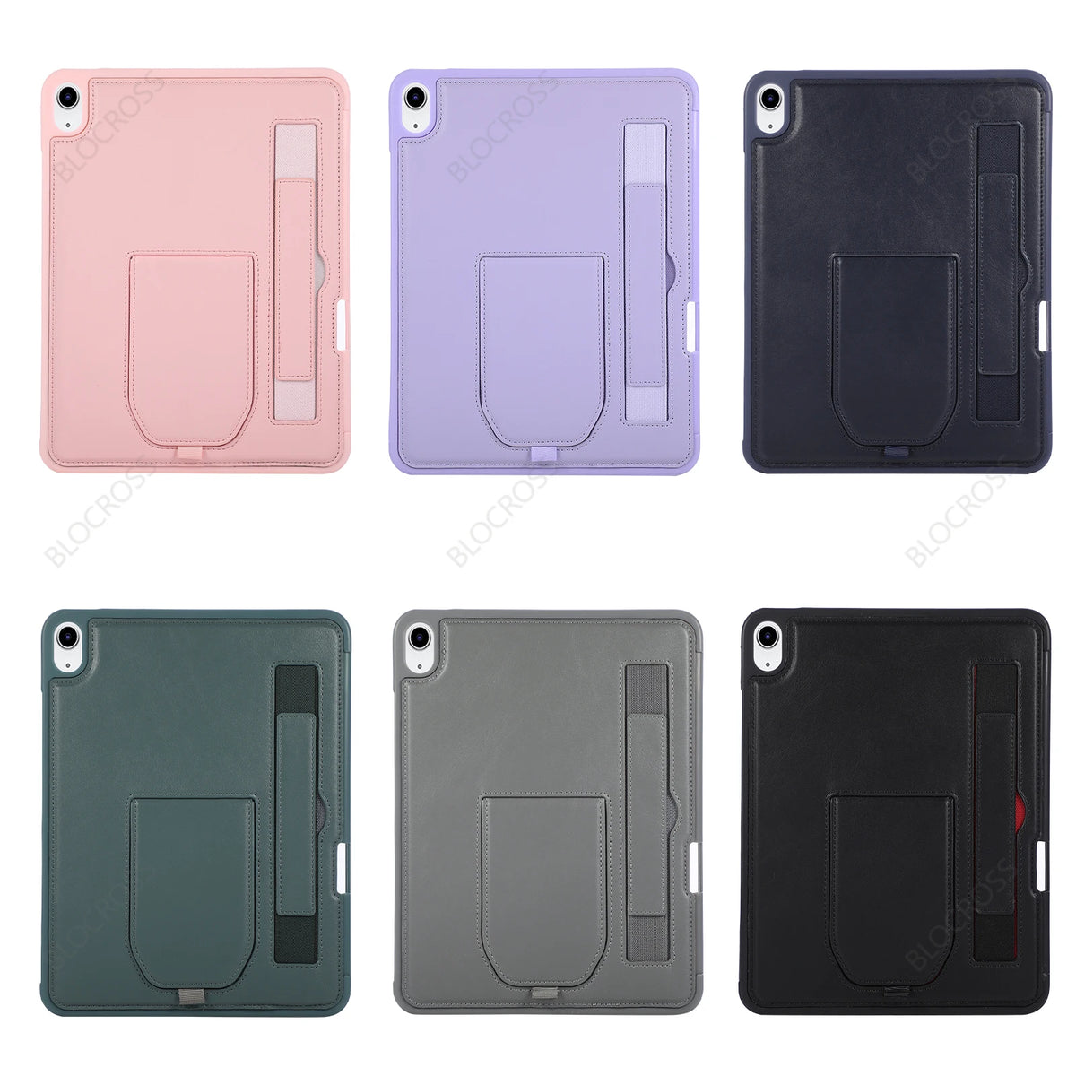 Luxury Leather Case For iPad A16 11th 10th Pro 11 12.9 Air 4 5 6 13 MINI 6 7 10.2 7th 8th 9th 9.7 5th 6th Wrist Band Stand Cover