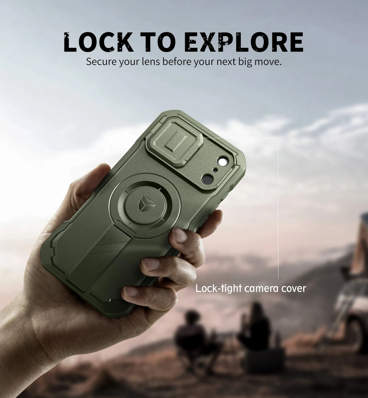 DEXNOR For iPhone 17 Pro Max Case with Camera Cover & Adjustable Kickstand Compatible With MagSafe Shockproof Magnetic Protective Cover