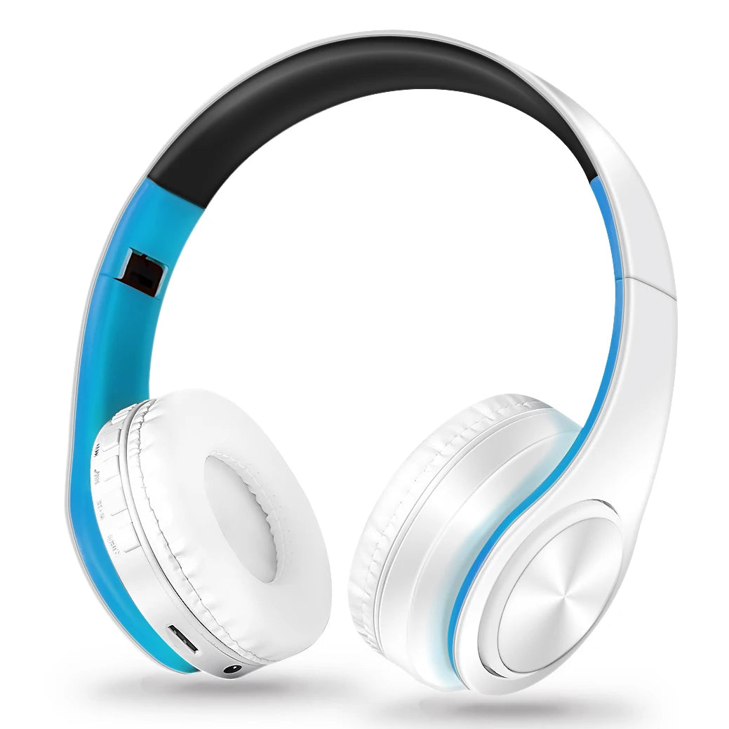 Brand New Fashionable Macaron Bluetooth Headphone Music Audio Earphone Stereo Foldable Handsfree Headset TF Card With Microphone