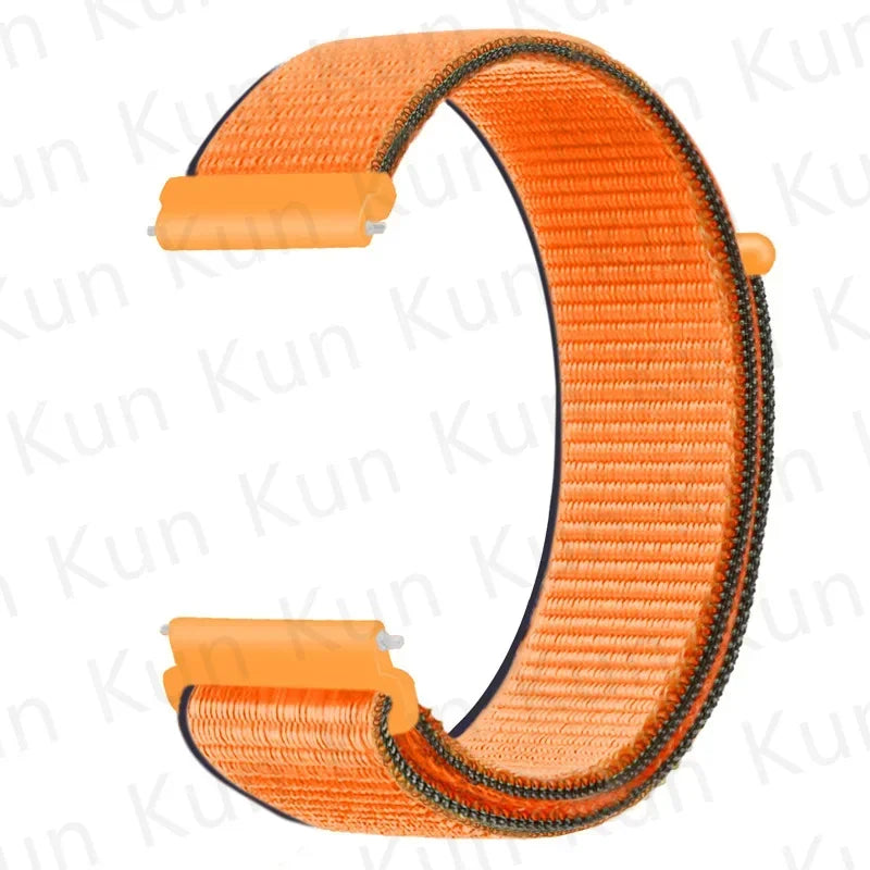 20mm 22mm Band For Samsung Galaxy Watch 6/5/4/5pro/4/6 Classic/active 2 Nylon loop sport bracelet huawei watch GT 4-2-2e-3 Strap